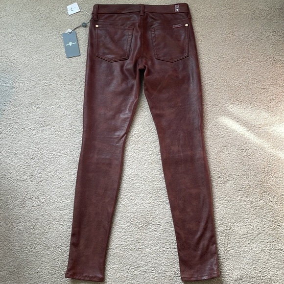 7 For All Mankind crackled faux leather pants - Picture 11 of 14
